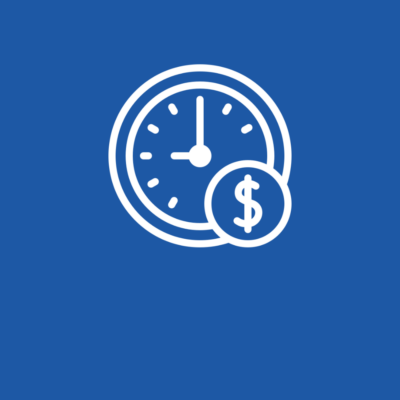 Clock and money sign